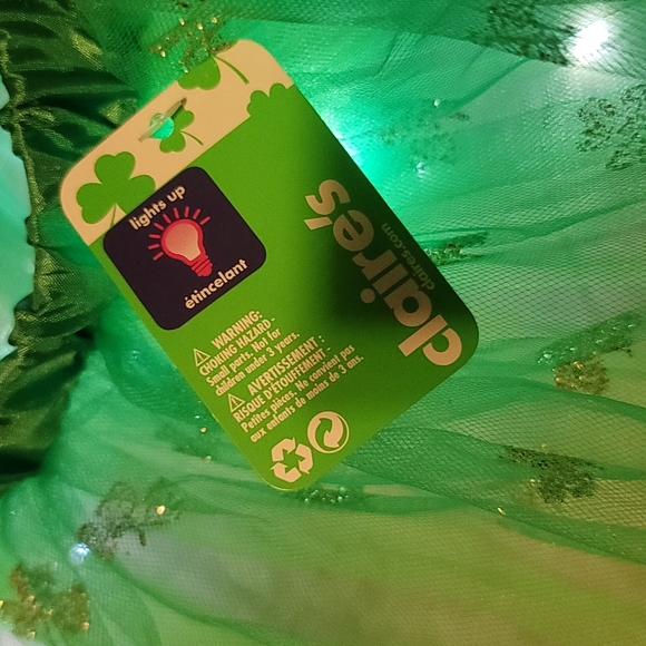 Claire's lighted san patrick tutu cute green - Picture 5 of 9